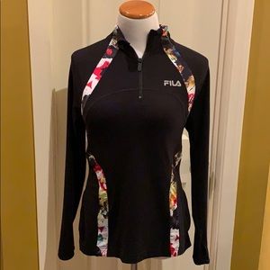 FILA half-zip LS shirt with cute detail